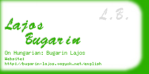 lajos bugarin business card